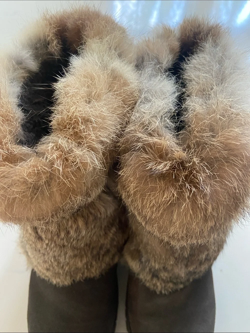 BearPaw Brown Faux Fur Winter Boots